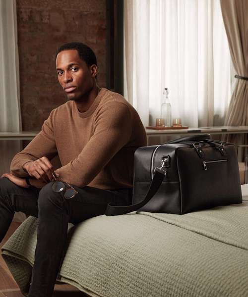 Tailored luxe PU wash bag