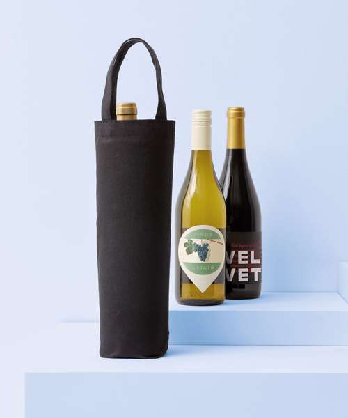 Recycled premium canvas bottle bag