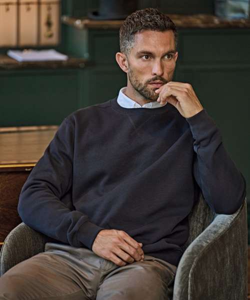 Ribbed interlock crew neck (5504)